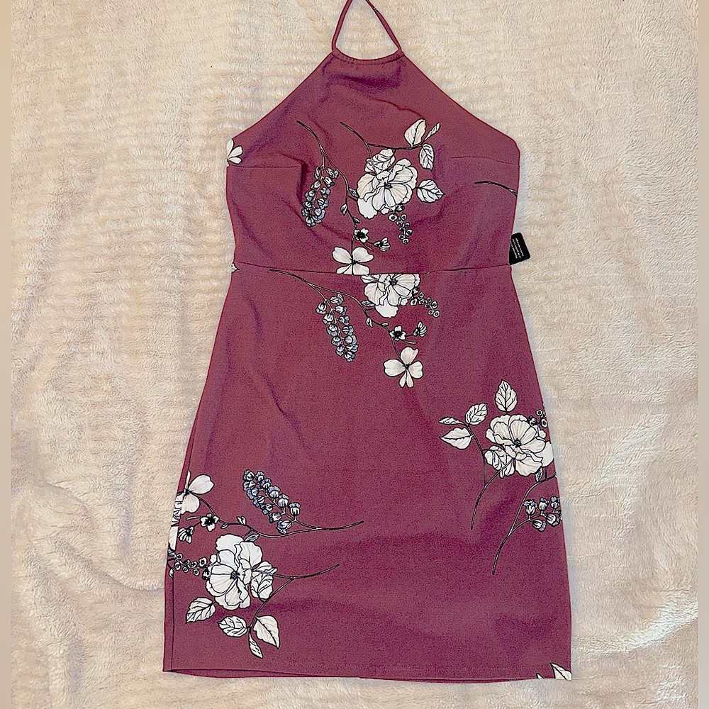 SUMMER 🌴Pink Mauve Halter Dress